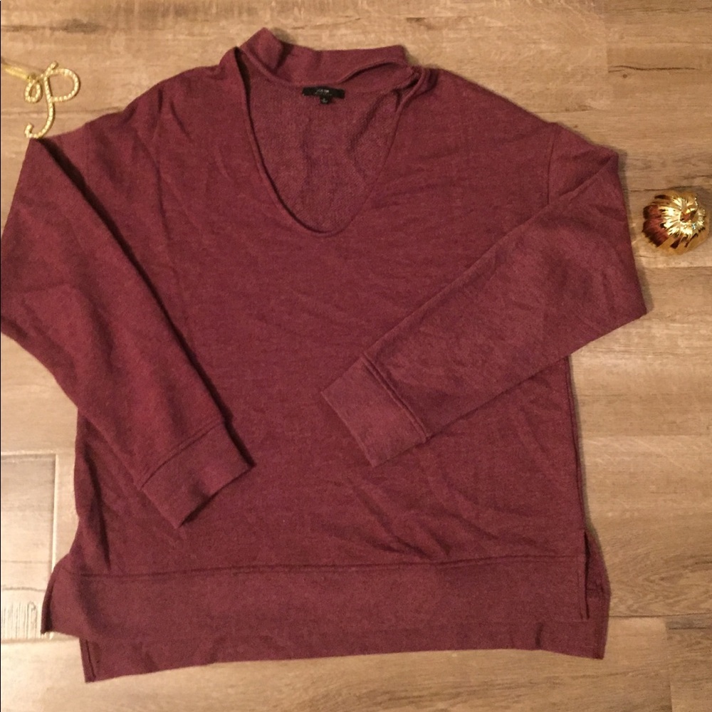 Joe's Jeans Maroon Cowl Neck Sweater